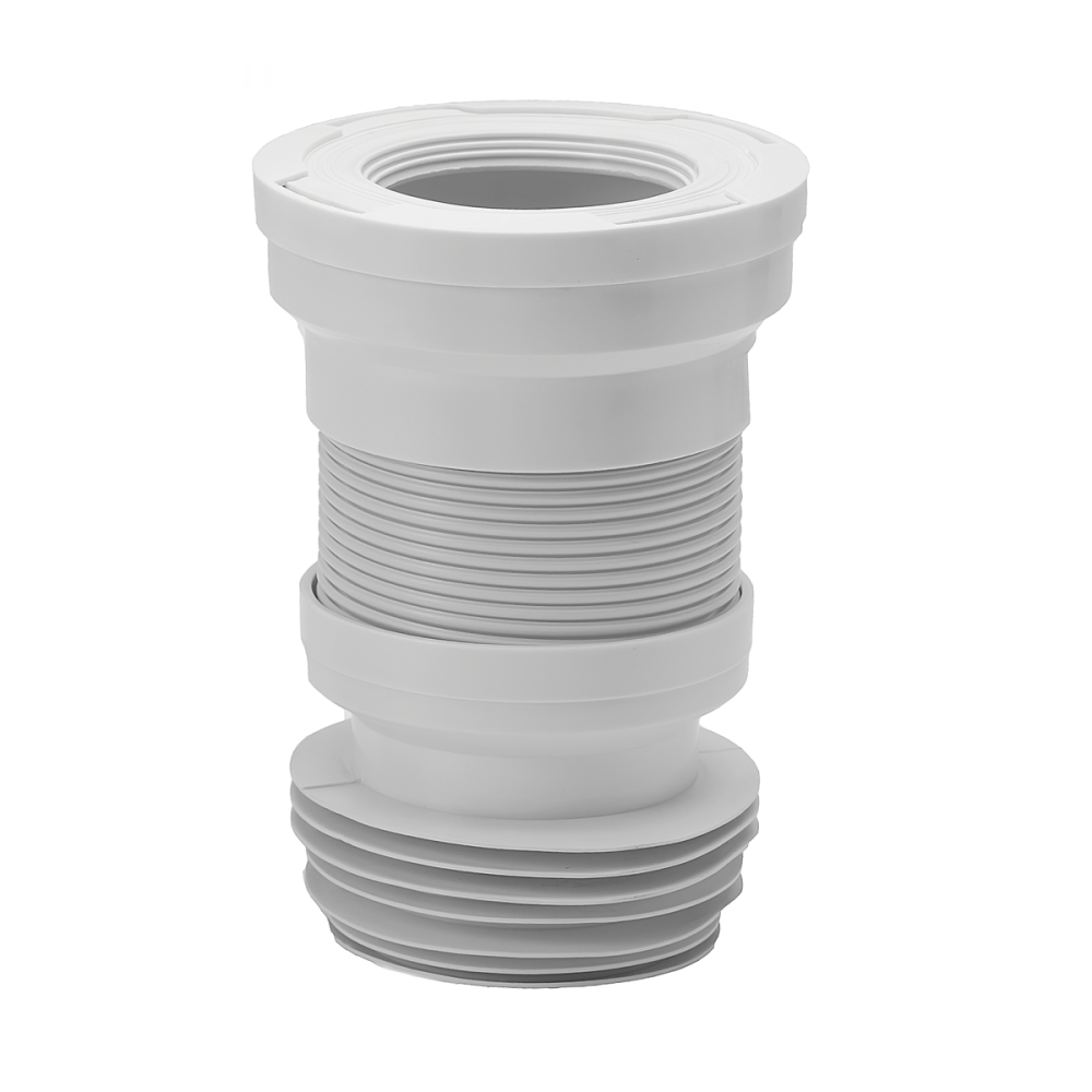 Extendable WC Pan Connector 300-640mm length supplied by Deluxe Bathrooms.
