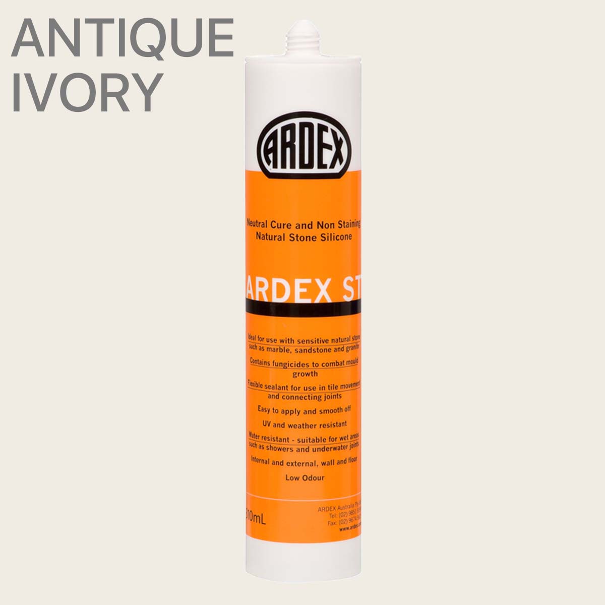 Ardex ST Silicone Sealant Colours