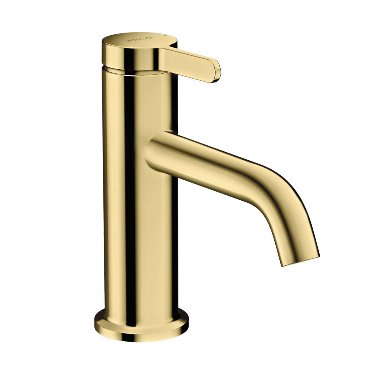 Axor One 70 Single Lever Basin Mixer Tap with Waste Polished Brass