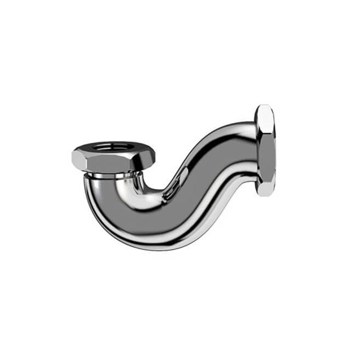 Burlington Bath Shallow P Trap Chrome Deluxe Bathrooms UK