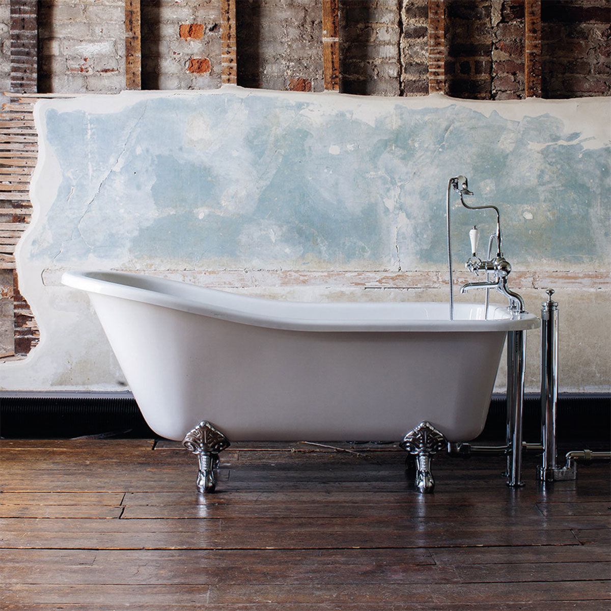 Burlington Harewood Slipper Bath With Standard Feet 1700mm Acrylic Deluxe Bathrooms UK