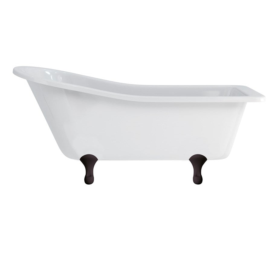 Burlington Harewood Slipper Bath With Standard Feet 1700mm Acrylic Deluxe Bathrooms UK