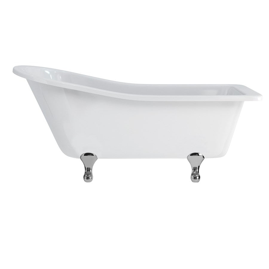 Burlington Harewood Slipper Bath With Standard Feet 1700mm Acrylic Deluxe Bathrooms UK