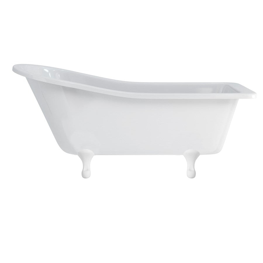 Burlington Harewood Slipper Bath With Standard Feet 1700mm Acrylic Deluxe Bathrooms UK