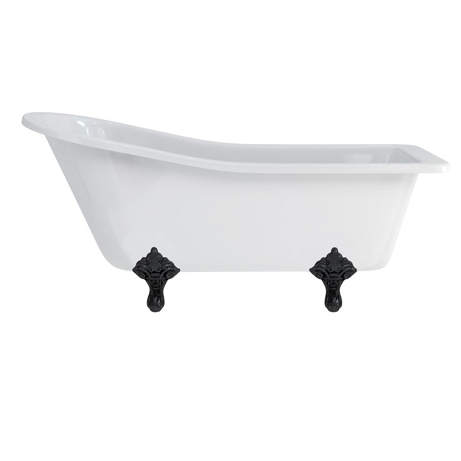 Burlington Harewood Slipper Bath With Standard Feet 1700mm Acrylic Deluxe Bathrooms UK