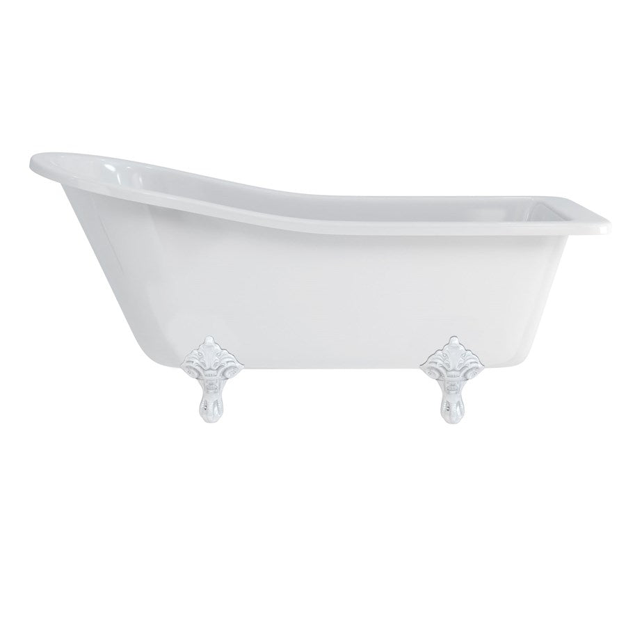 Burlington Harewood Slipper Bath With Standard Feet 1700mm Acrylic Deluxe Bathrooms UK