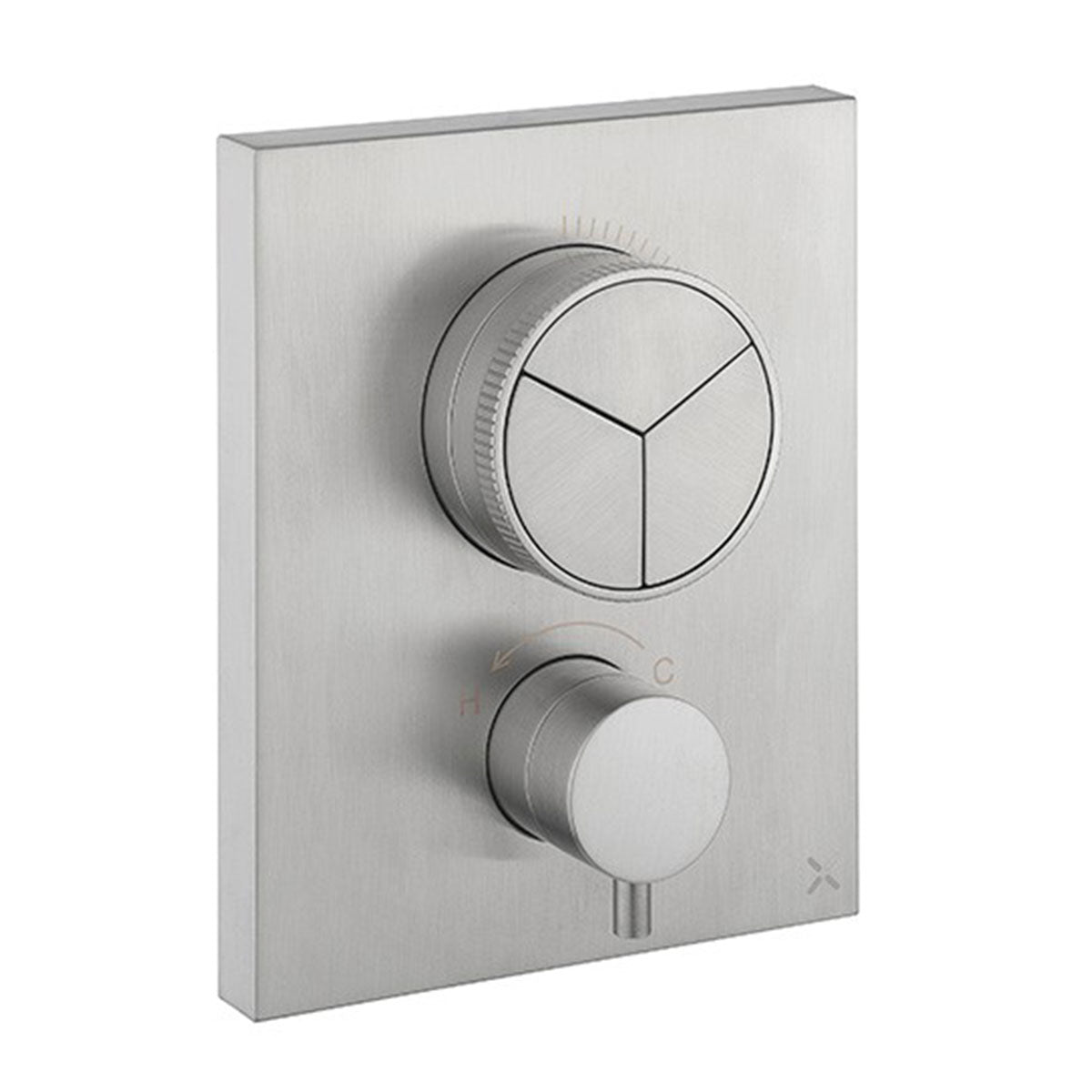 Crosswater MPRO Crossbox Push Thermostatic Shower Valve