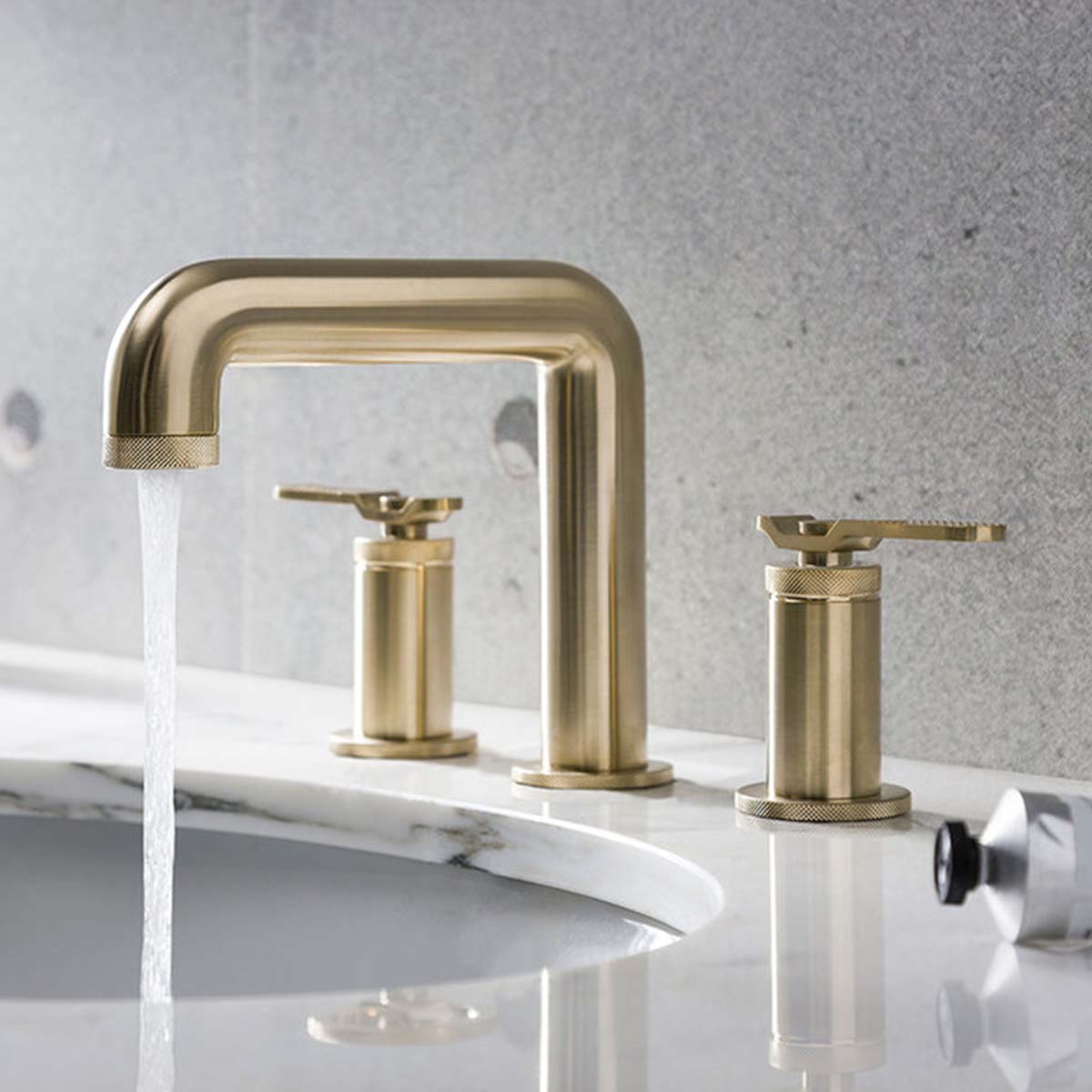 Crosswater Union 3 Hole Basin Mixer Tap With Lever Handles Union Brass Lifestyle