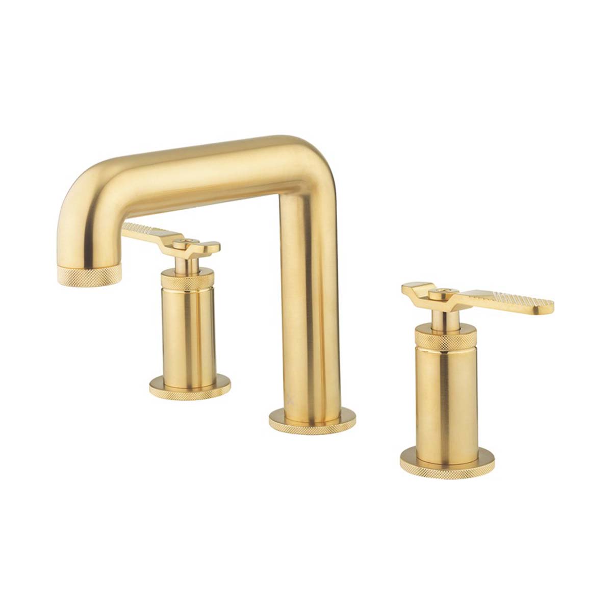 Crosswater Union 3 Hole Basin Mixer Tap With Lever Handles Union Brass