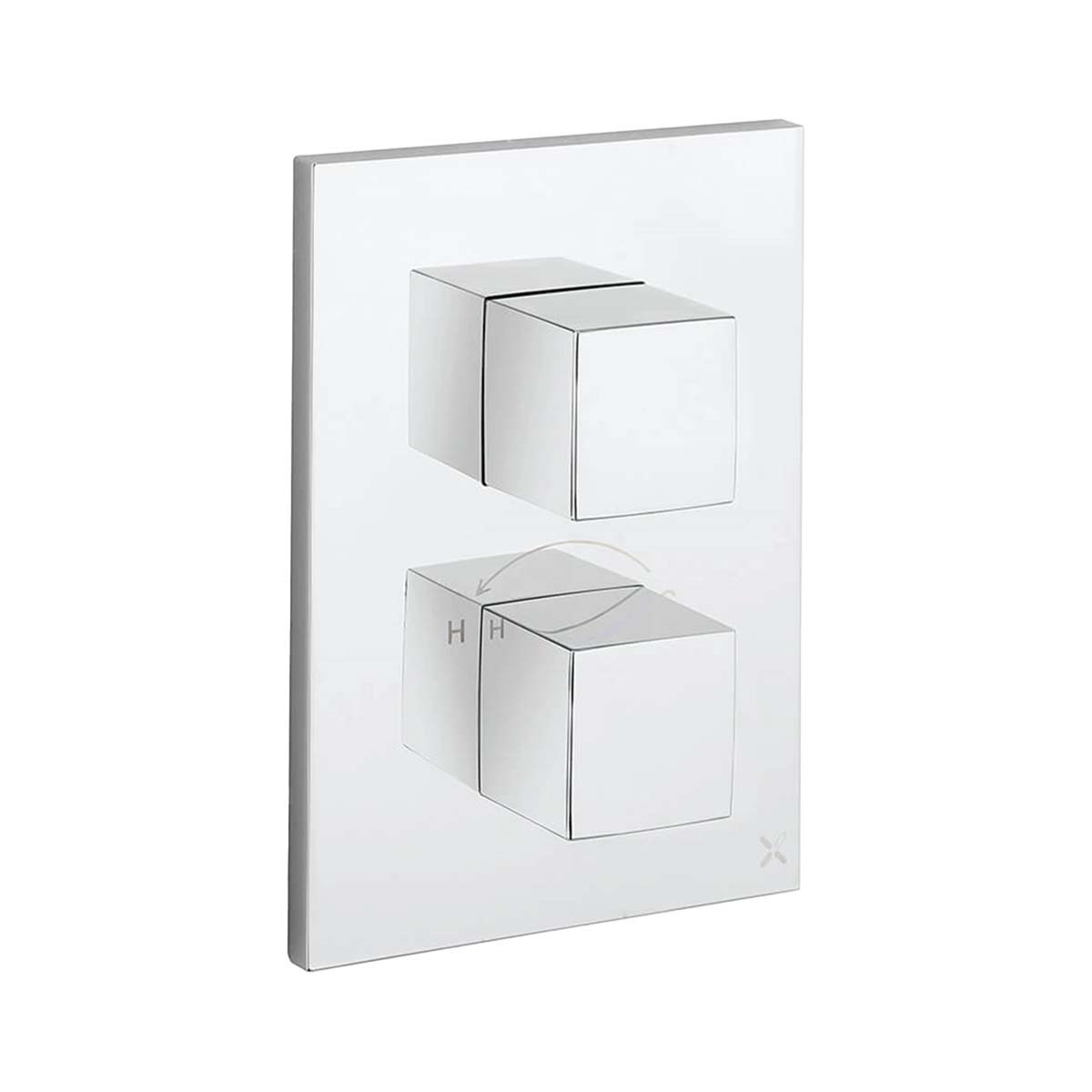 Crosswater Verge Crossbox 2 Outlet Shower Valve Chrome