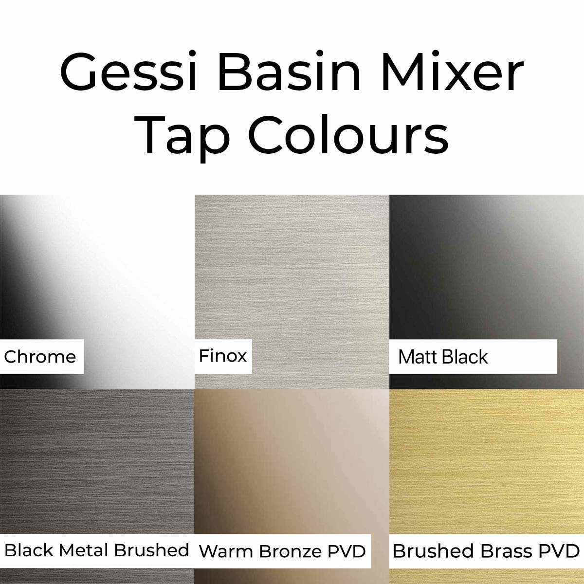 Gessi Via Manzoni High Version Basin Mixer Colours
