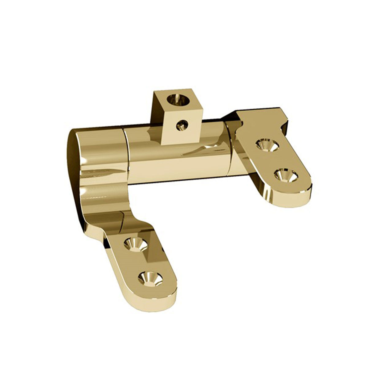 A Set of 2 Gold Soft Close Hinges For Riviera WC Seat Deluxe Bathrooms UK