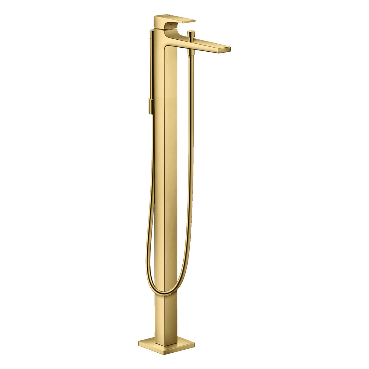 Hansgrohe Metropol Single Lever Floorstanding Bath Shower Mixer Polished Gold Optic
