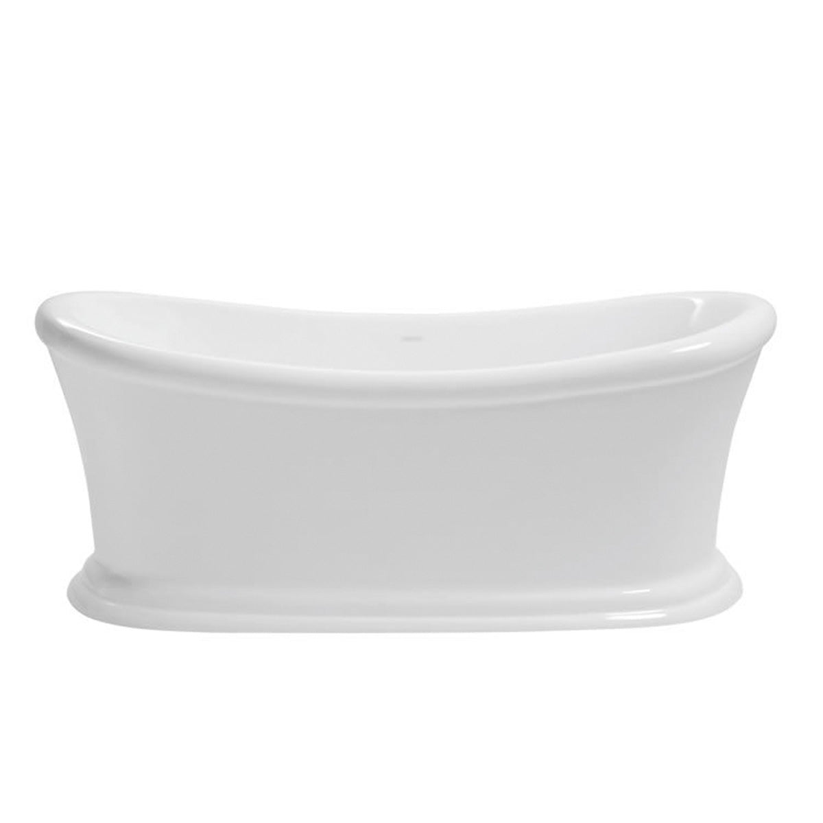 Heritage Orford Roll Top Freestanding Double Ended Acrylic Slipper Bath 1700x740mm White Gloss