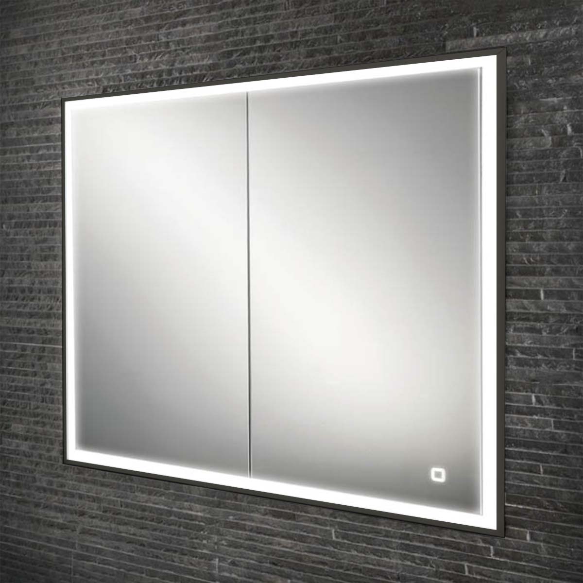 HiB Vanquish 60 Recessed LED Mirror Cabinet With Charging Sockets