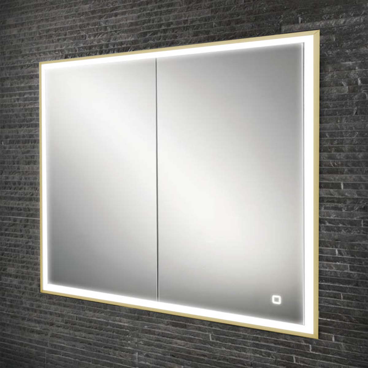 HiB Vanquish 60 Recessed LED Mirror Cabinet With Charging Sockets