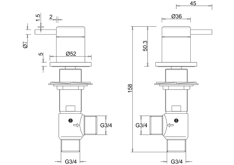 Hoxton Panel Valves