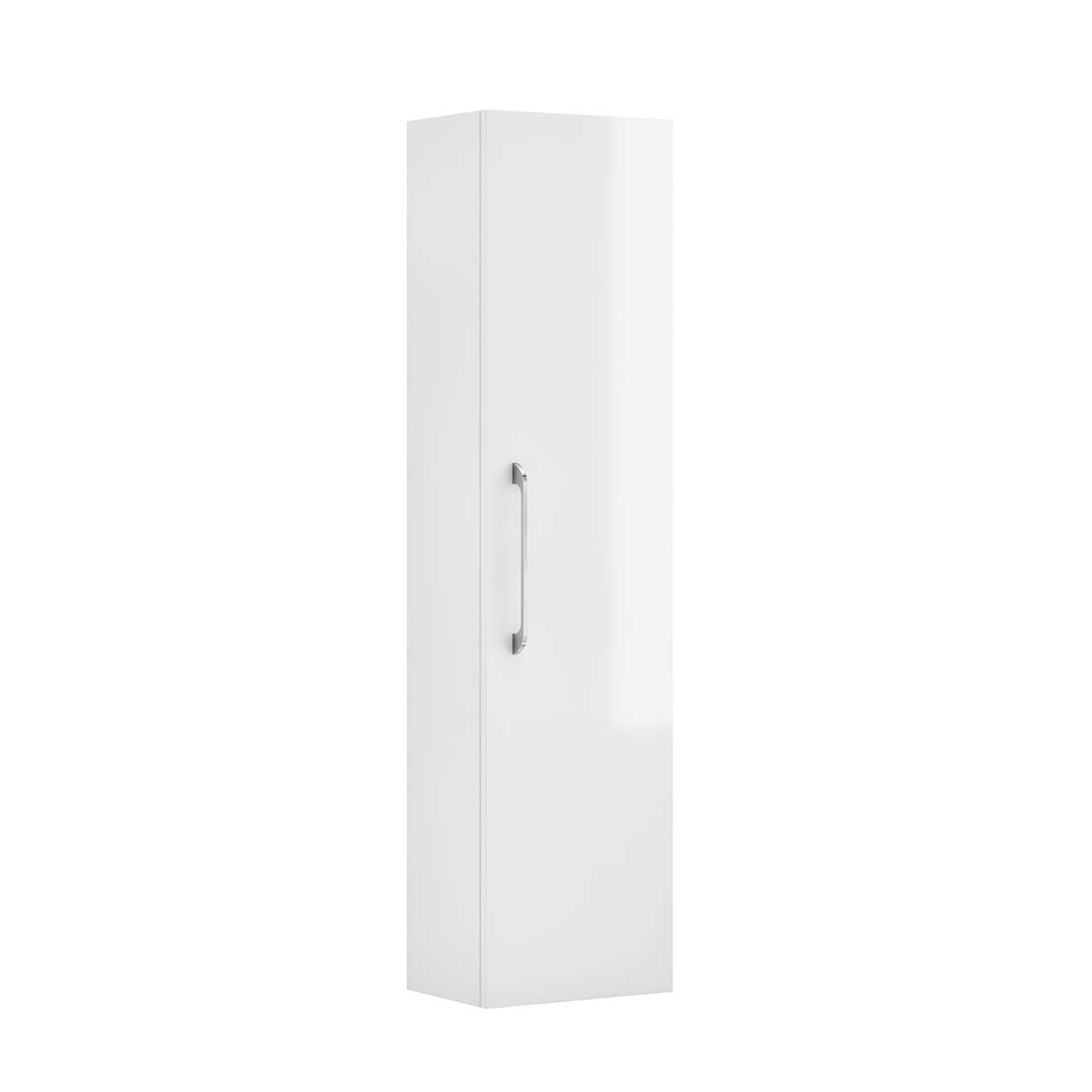 Miami Wall Hung Tall Storage Cabinet - White