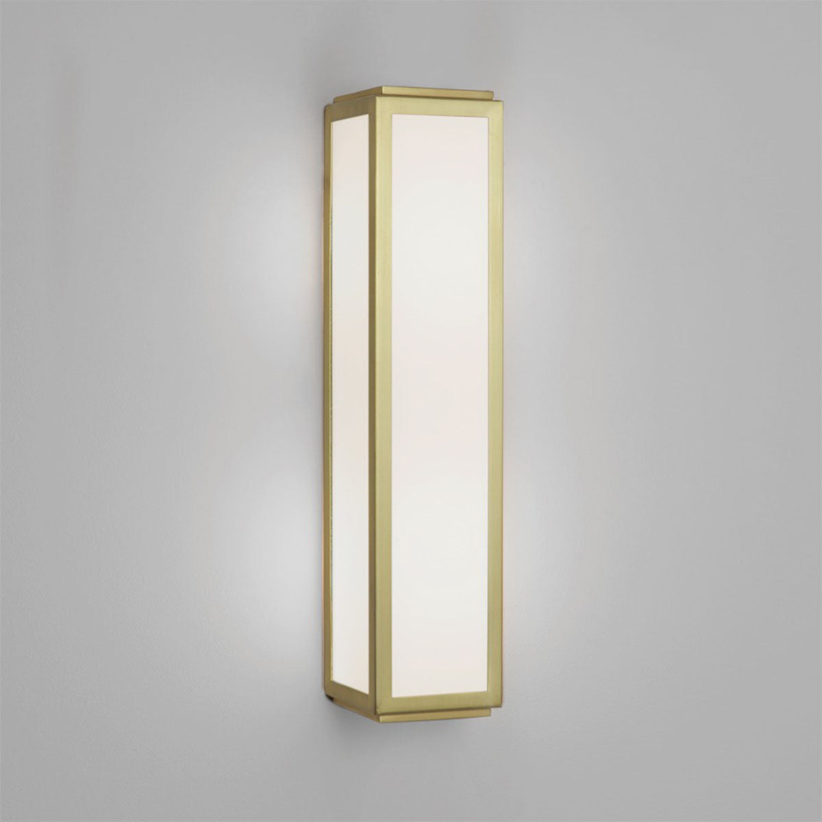 Modena Rectangular Bathroom Light Matt Gold