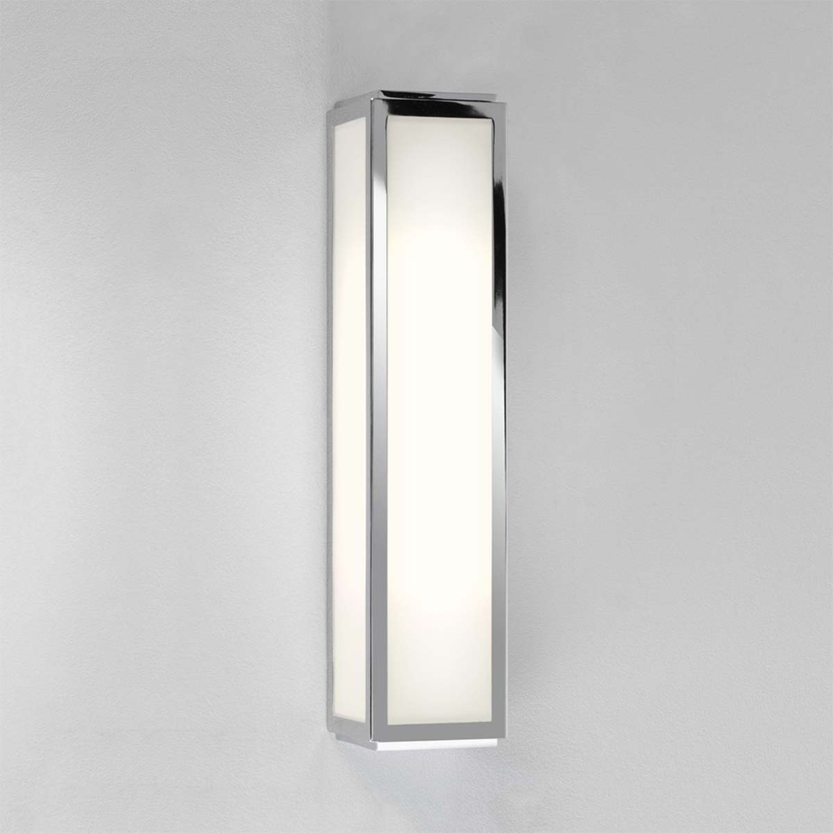 Modena Rectangular Bathroom Light Polished Chrome