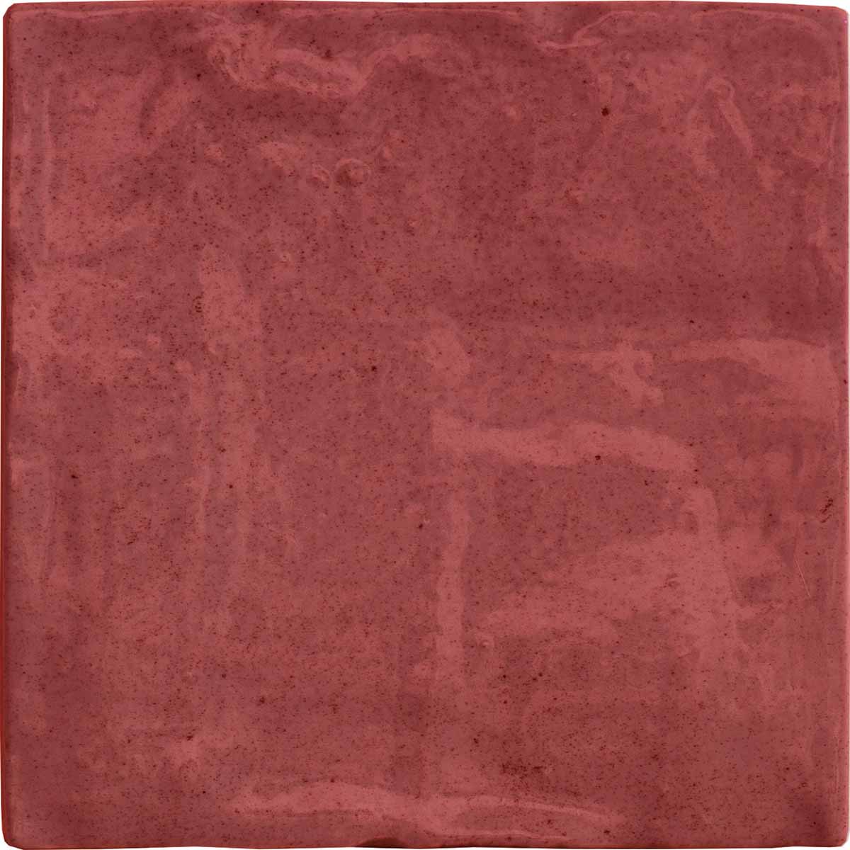 Riad Red Decor Wall Tile 10x10cm Gloss