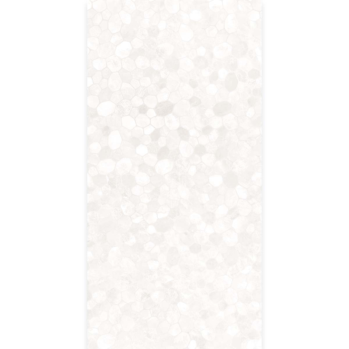 Riviera Onyx Blanco Rock Salt Effect Decor Mosaic Wall Porcelain Tile 60x120cm Matt