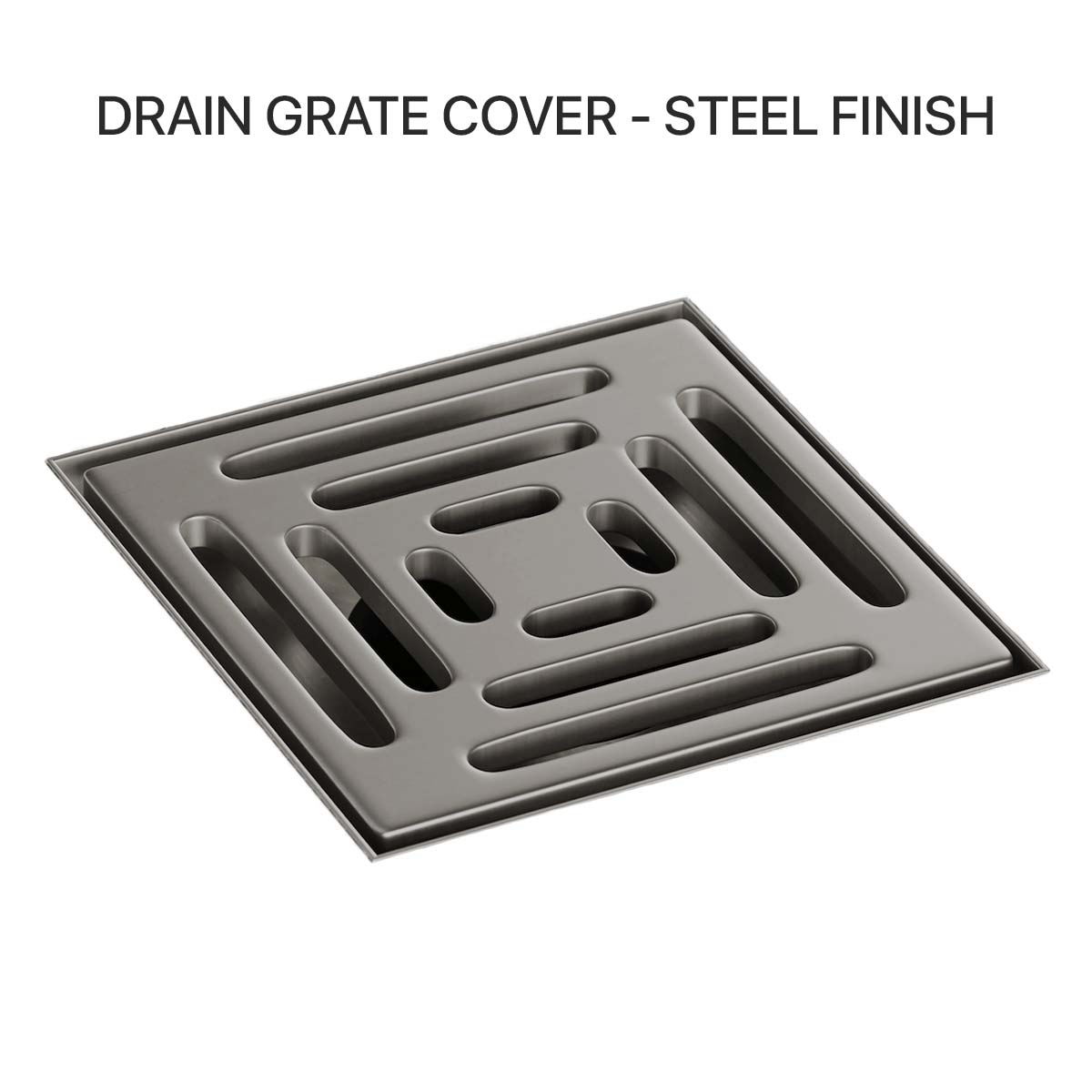 Sharpslope Square Steel Grate isolated