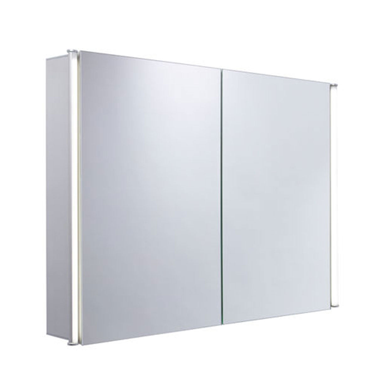 Tavistock Sleek 1000mm Double Door Mirror Cabinet With LED Lighting