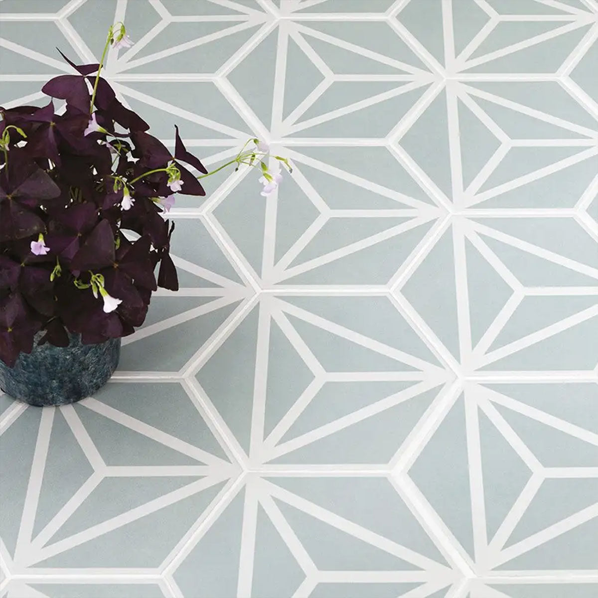 Varadero Mint Hexagonal Porcelain Tile Matt Feature