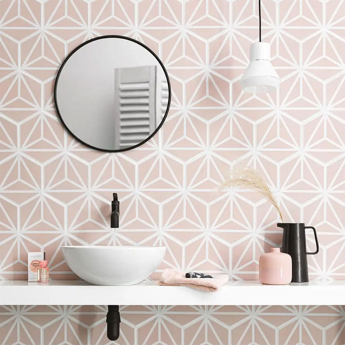 Varadero Rose Hexagonal Porcelain Tile Matt Feature 4