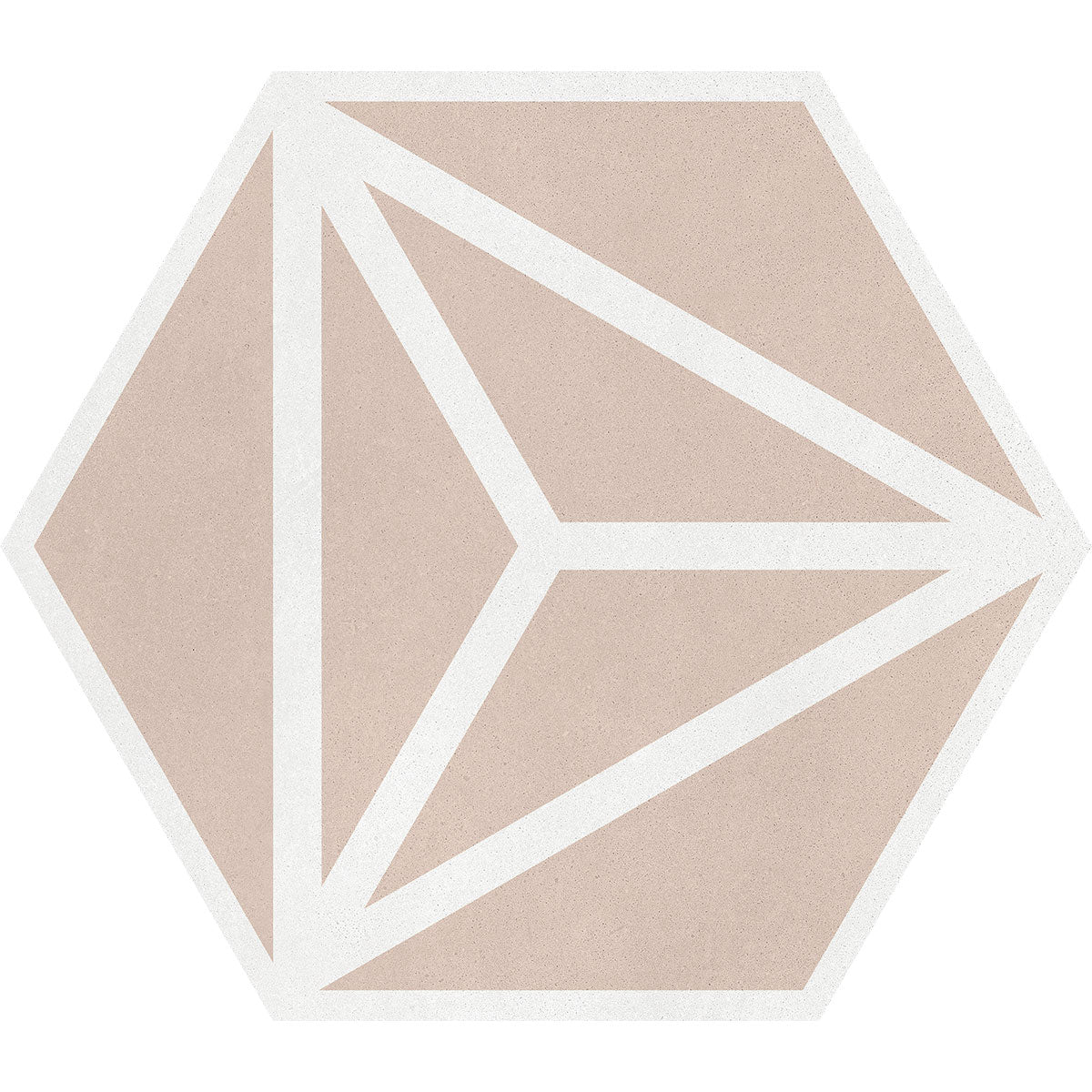 Varadero Rose Hexagonal Porcelain Tile Matt Pattern 3