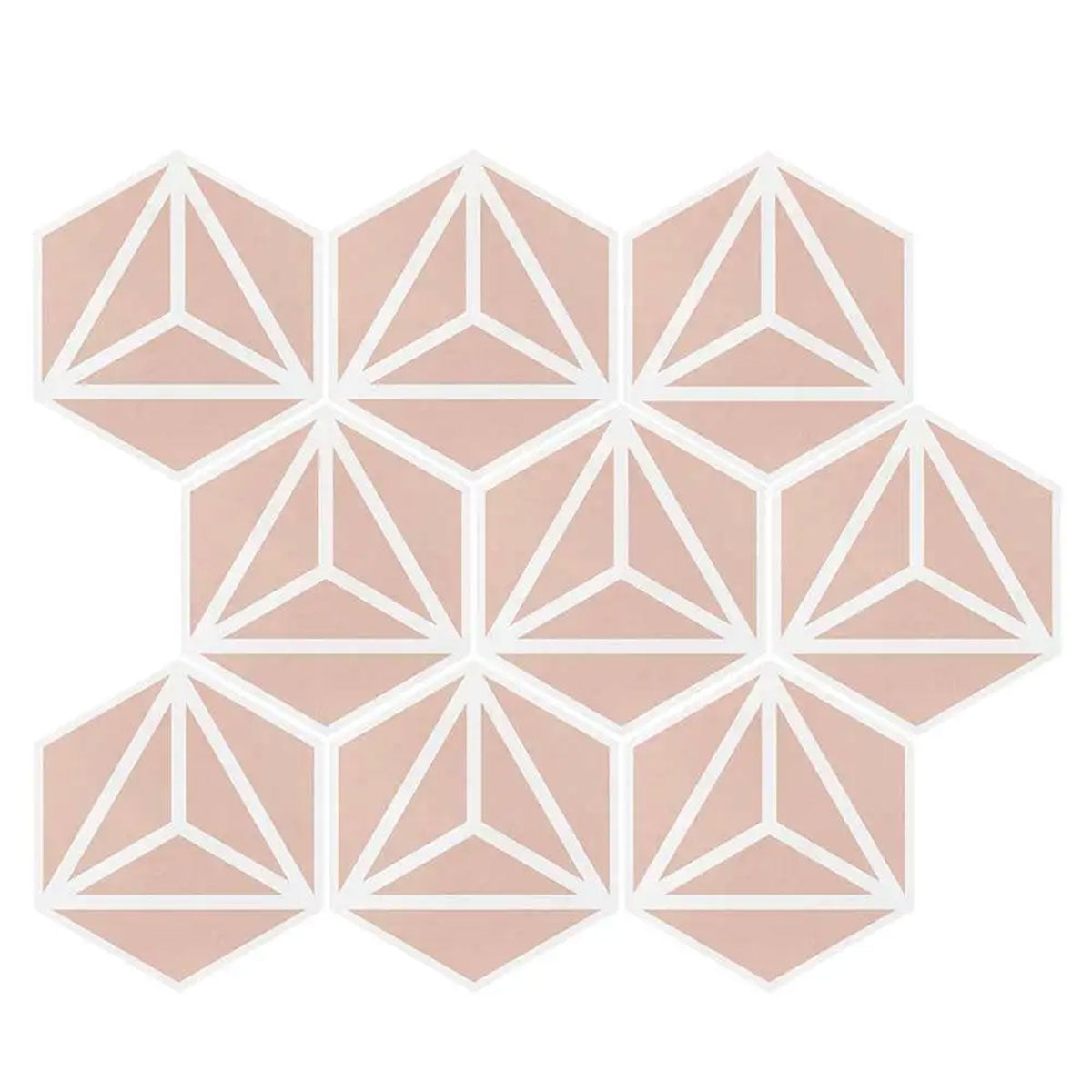 Varadero Rose Hexagonal Porcelain Tile Matt Patterns