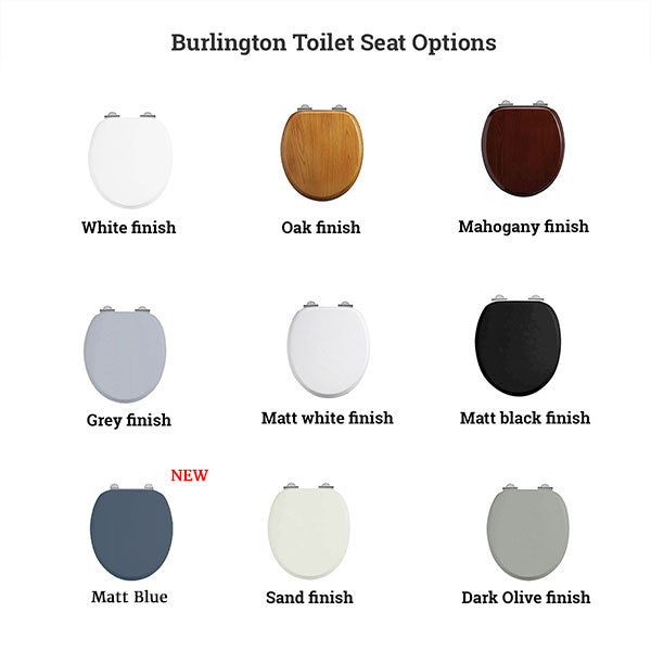 Burlington Regal Medium Level Traditional Toilet Deluxe Bathrooms UK