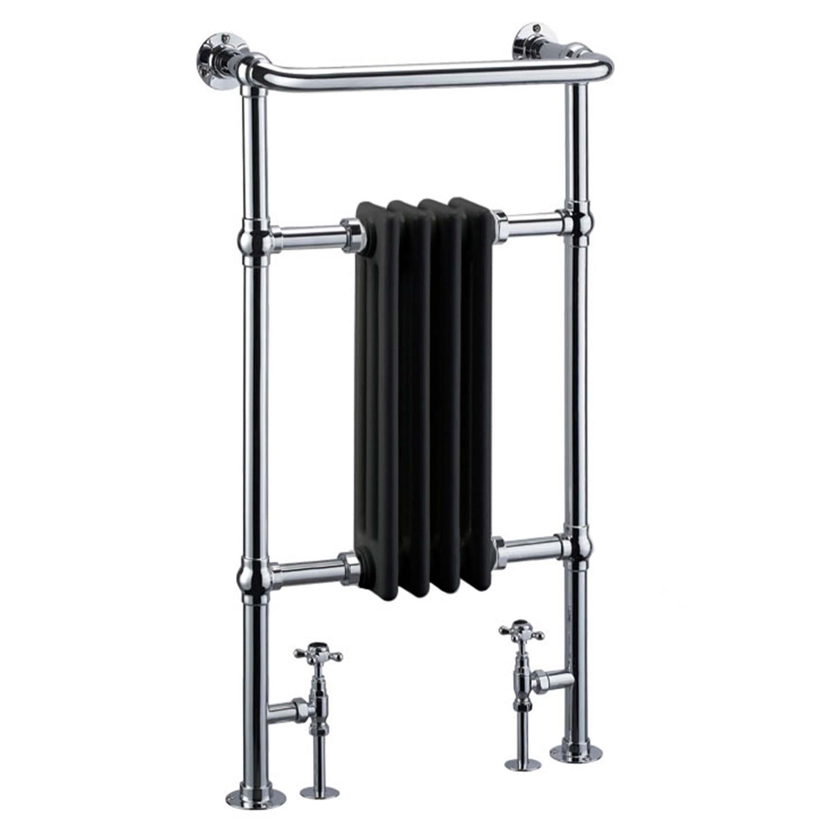 Multitubo Crome Riser Radiators Burlington Bloomsbury Traditional Radiator - Chrome | Deluxe Bathrooms ...