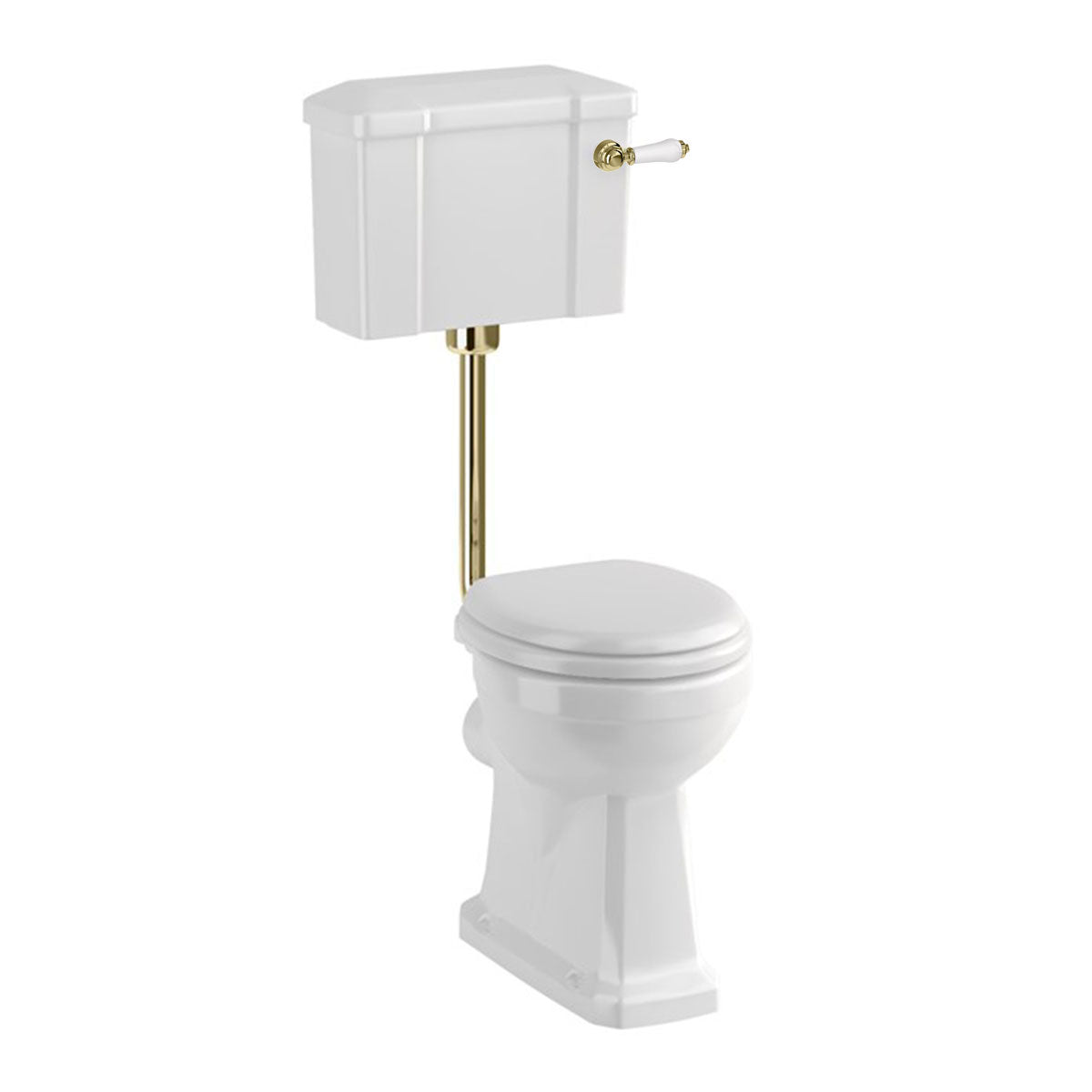 Burlington Comfort Height Low Level Toilet Traditional Deluxe Bathrooms UK