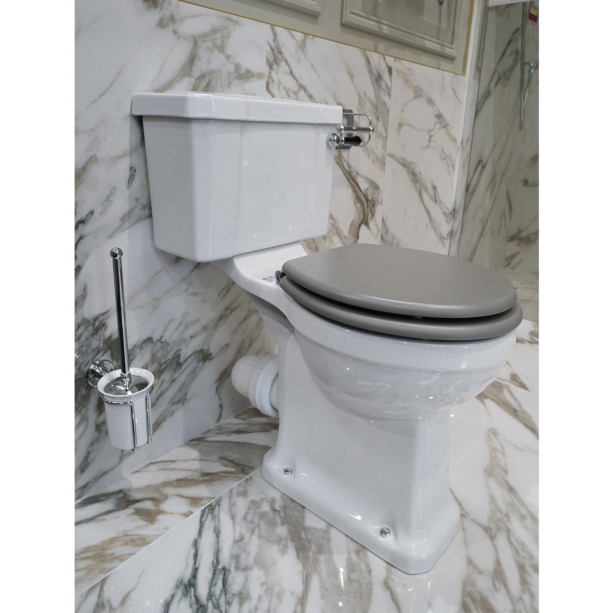 Burlington Rimless Close Coupled Traditional Toilet Deluxe Bathrooms UK