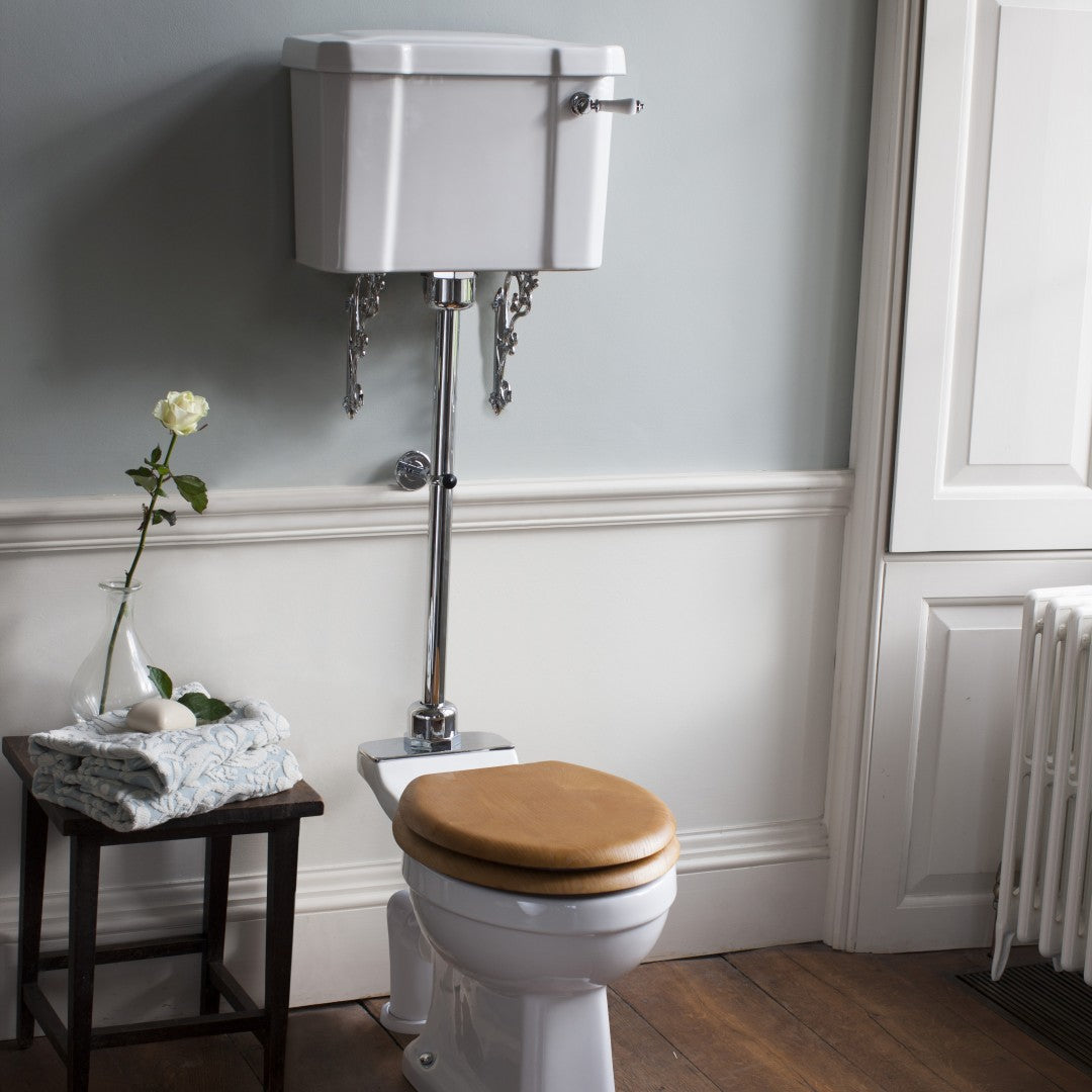 Burlington Standard Medium Level Toilet Traditional Deluxe Bathrooms UK