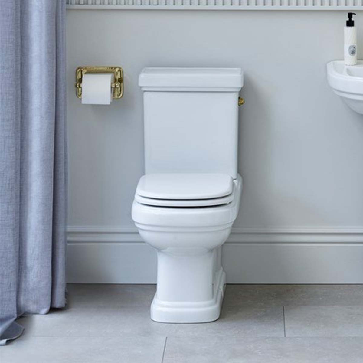 burlington riviera close coupled full back to wall wc toilet lifestyle Deluxe Bathrooms UK