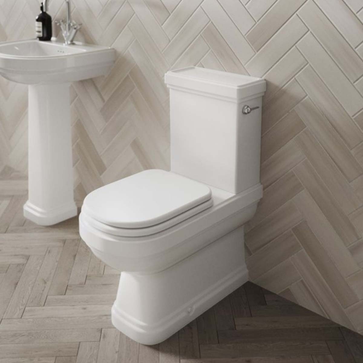burlington riviera close coupled full back to wall wc toilet lifestyle Deluxe Bathrooms UK
