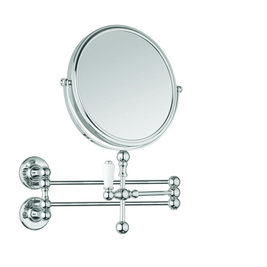 Burlington Cosmetic Wall Mirror - Chrome Deluxe Bathrooms UK