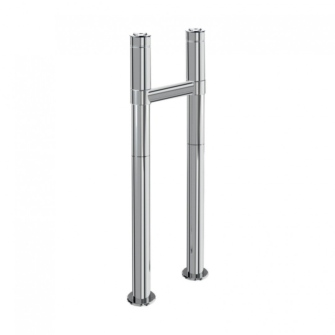 Burlington Stand Pipes With Horizontal Support Bar Deluxe Bathrooms UK