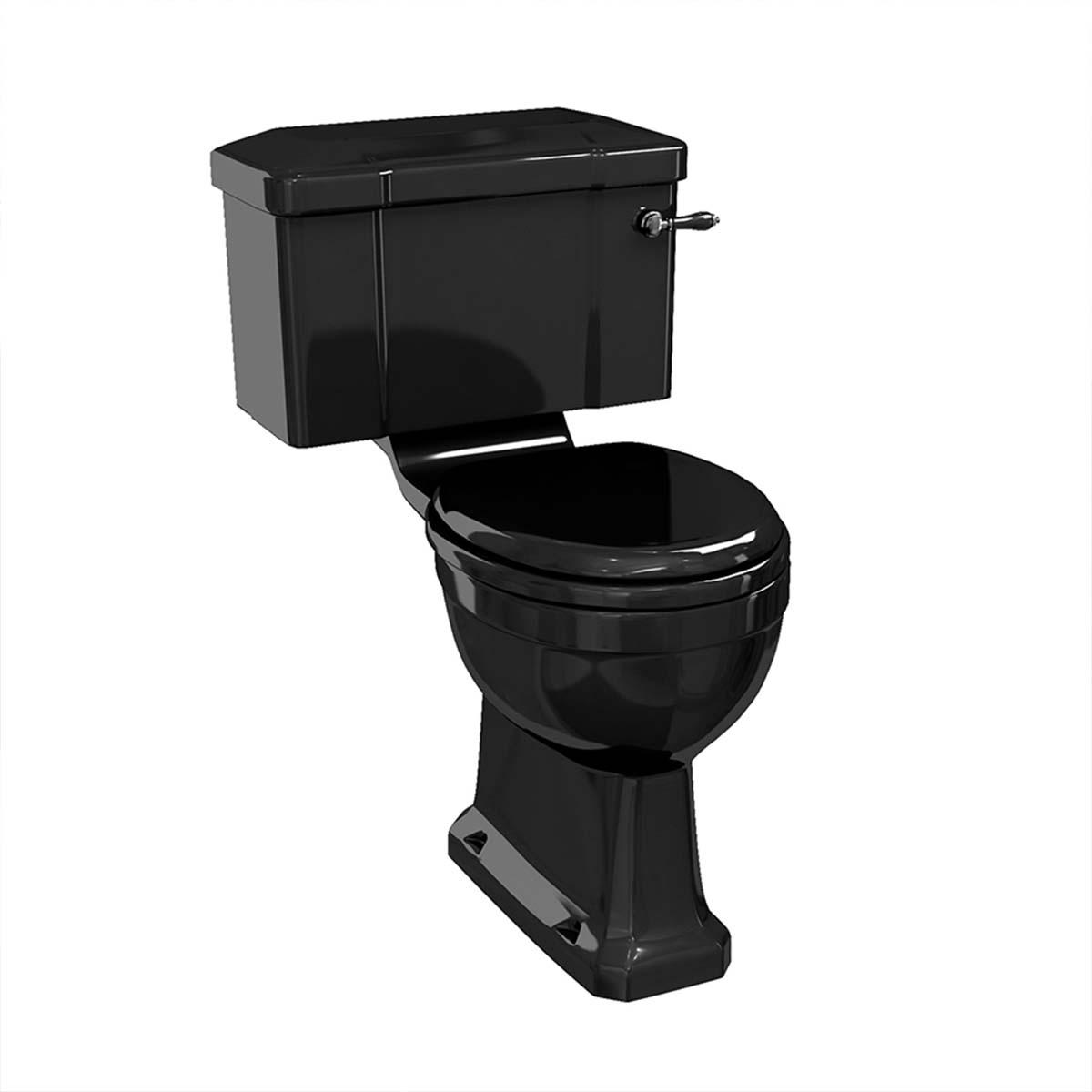 burlington standard jet black close coupled toilet Deluxe Bathrooms UK