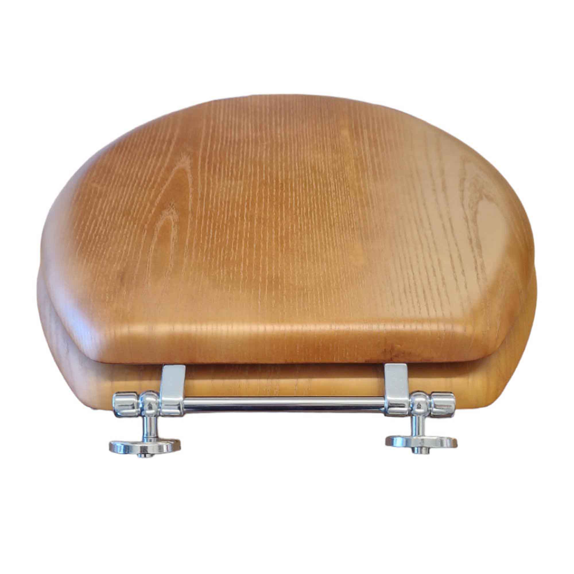 Wide hinge toilet clearance seat