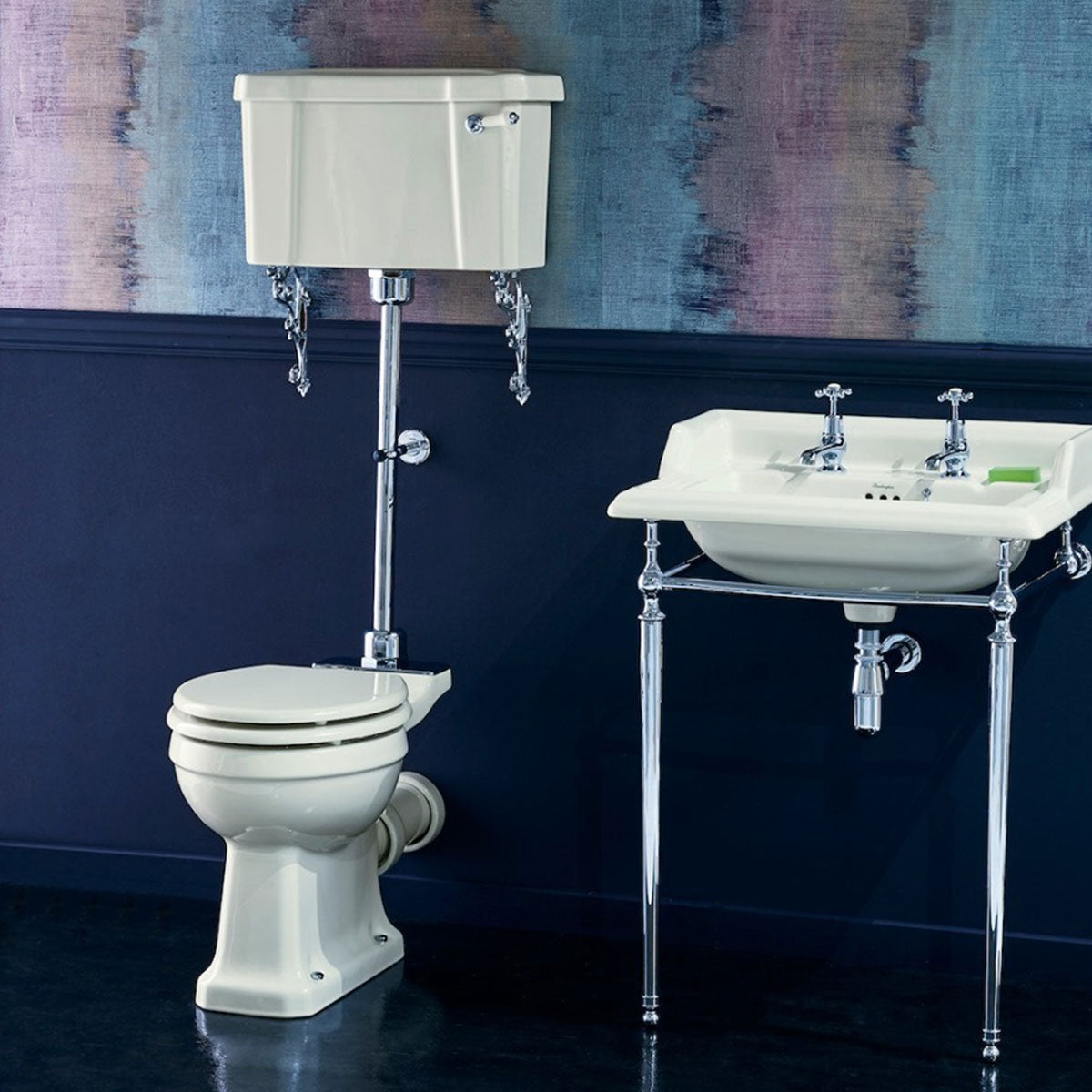 Burlington Regal Medium Level Traditional Toilet Deluxe Bathrooms UK