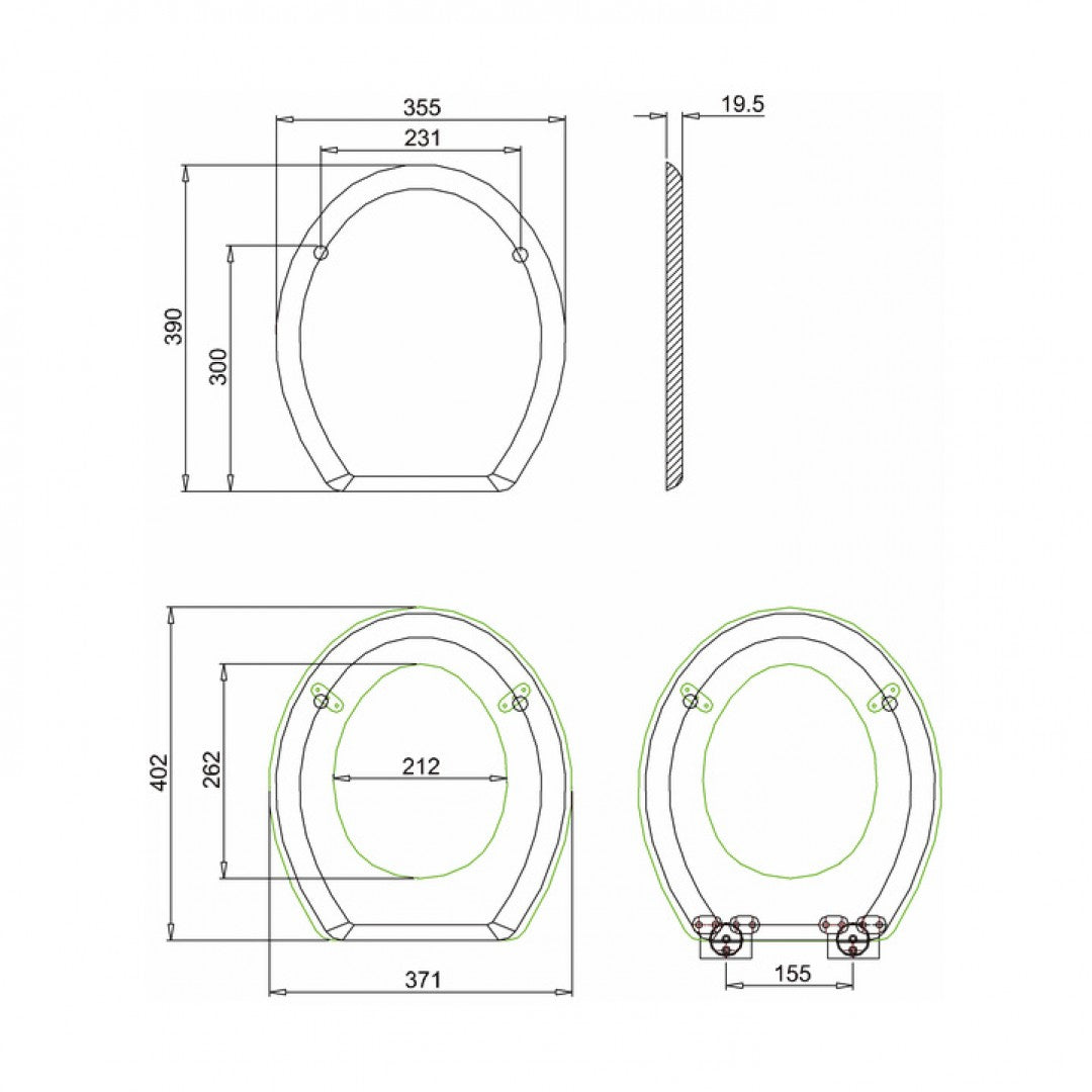 Burlington Traditional Soft Close Toilet Seat Range Deluxe Bathrooms