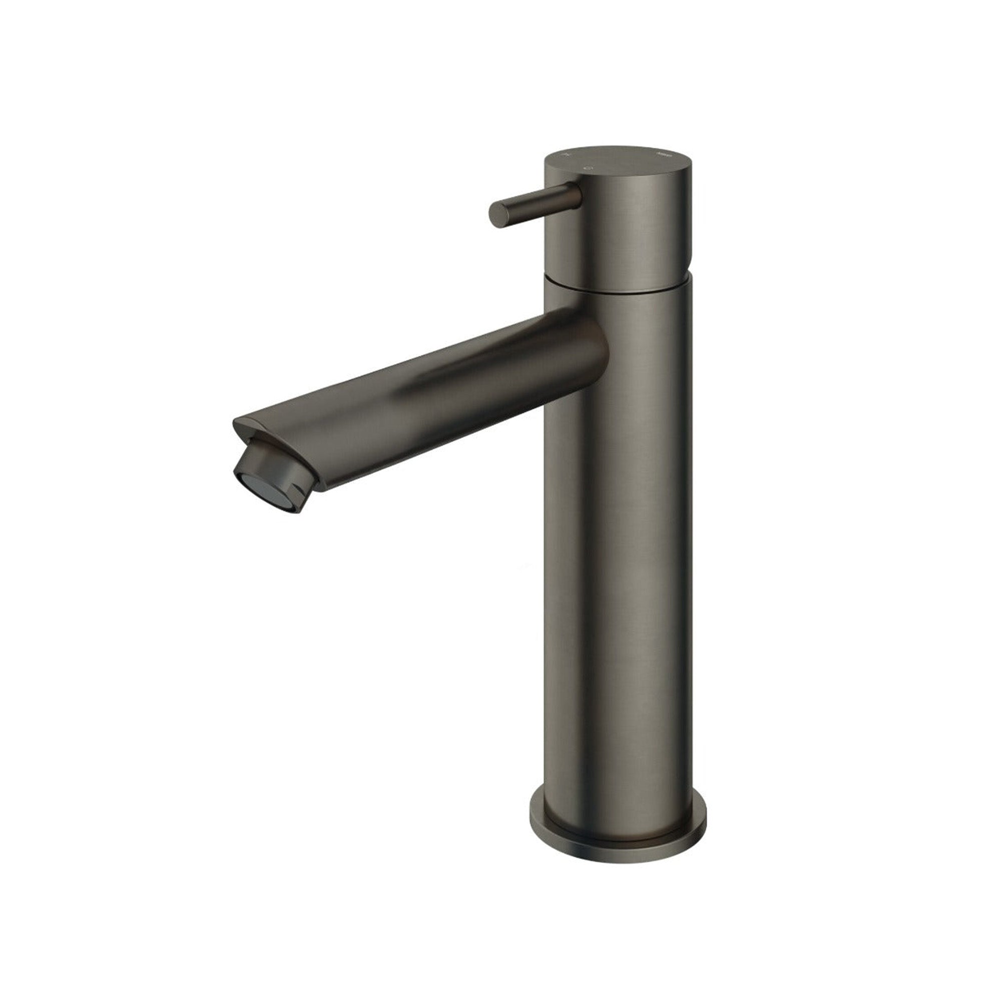 cobber 216mm basin mixer tap monobloc straight spout aged iron