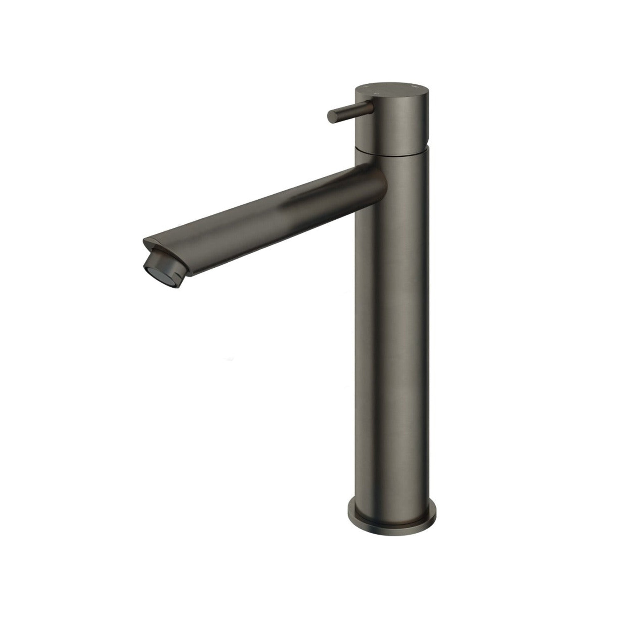 cobber 286mm tall basin mixer tap monobloc aged iron