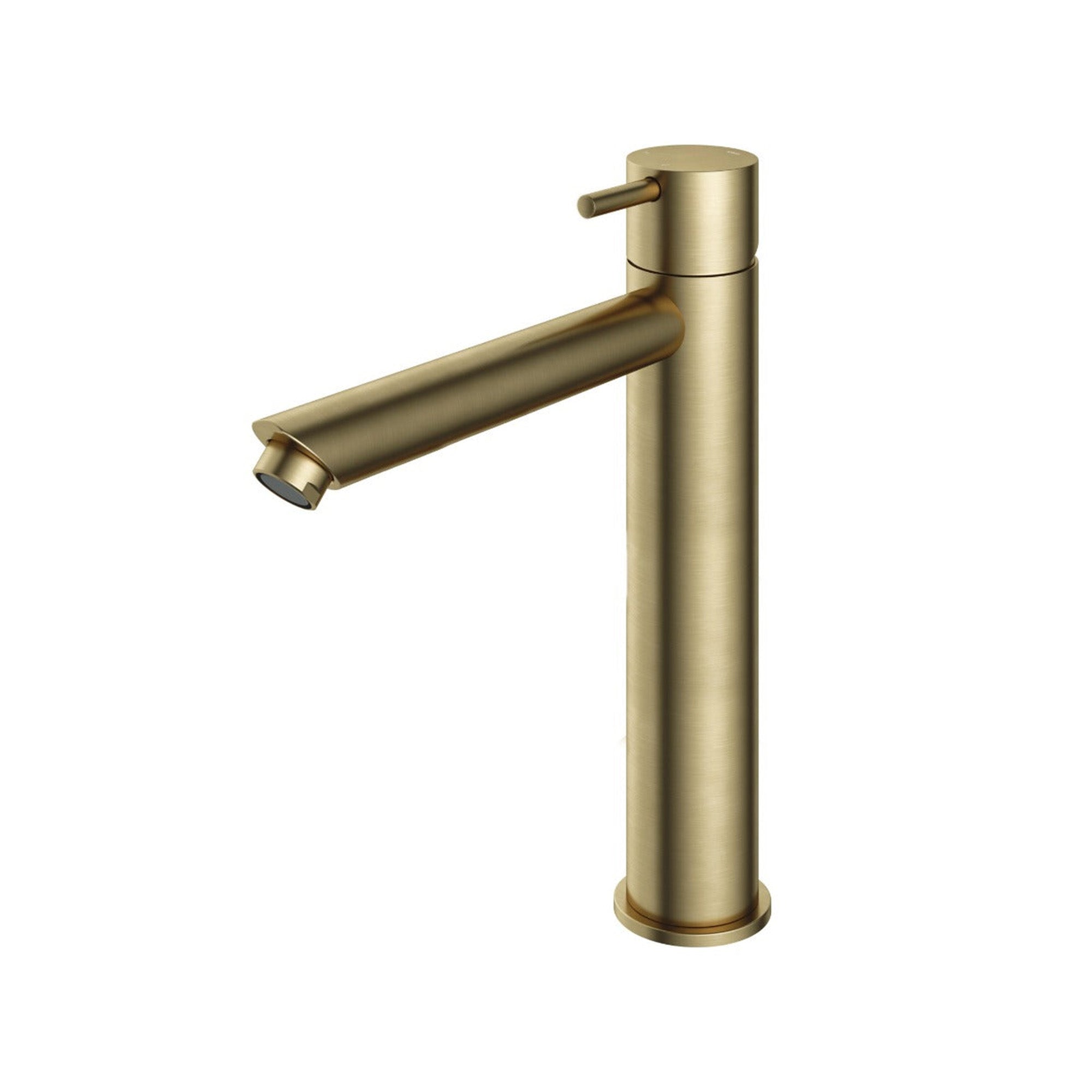 cobber 286mm tall basin mixer tap monobloc brushed brass