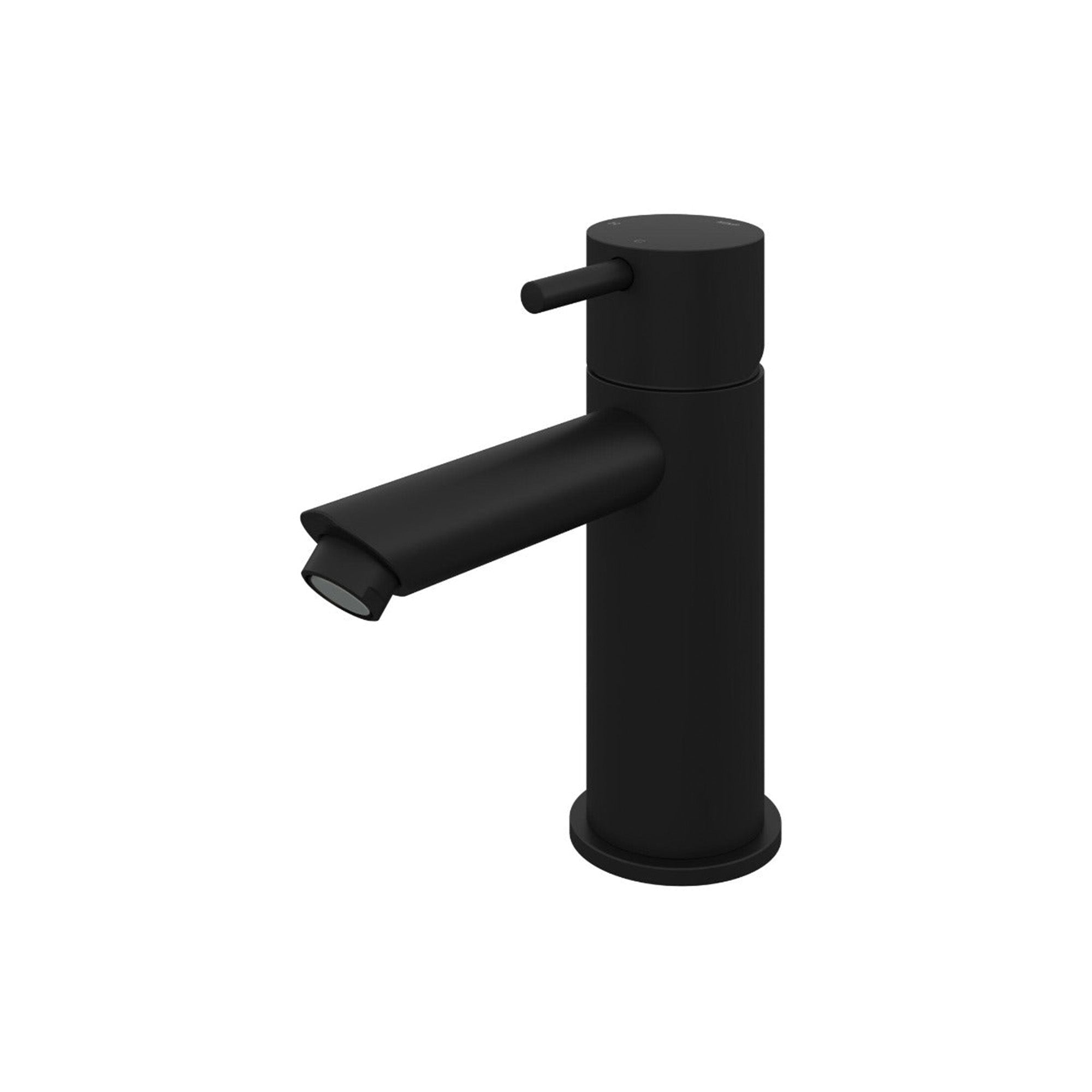 cobber basin mixer tap monobloc straight spout matt black