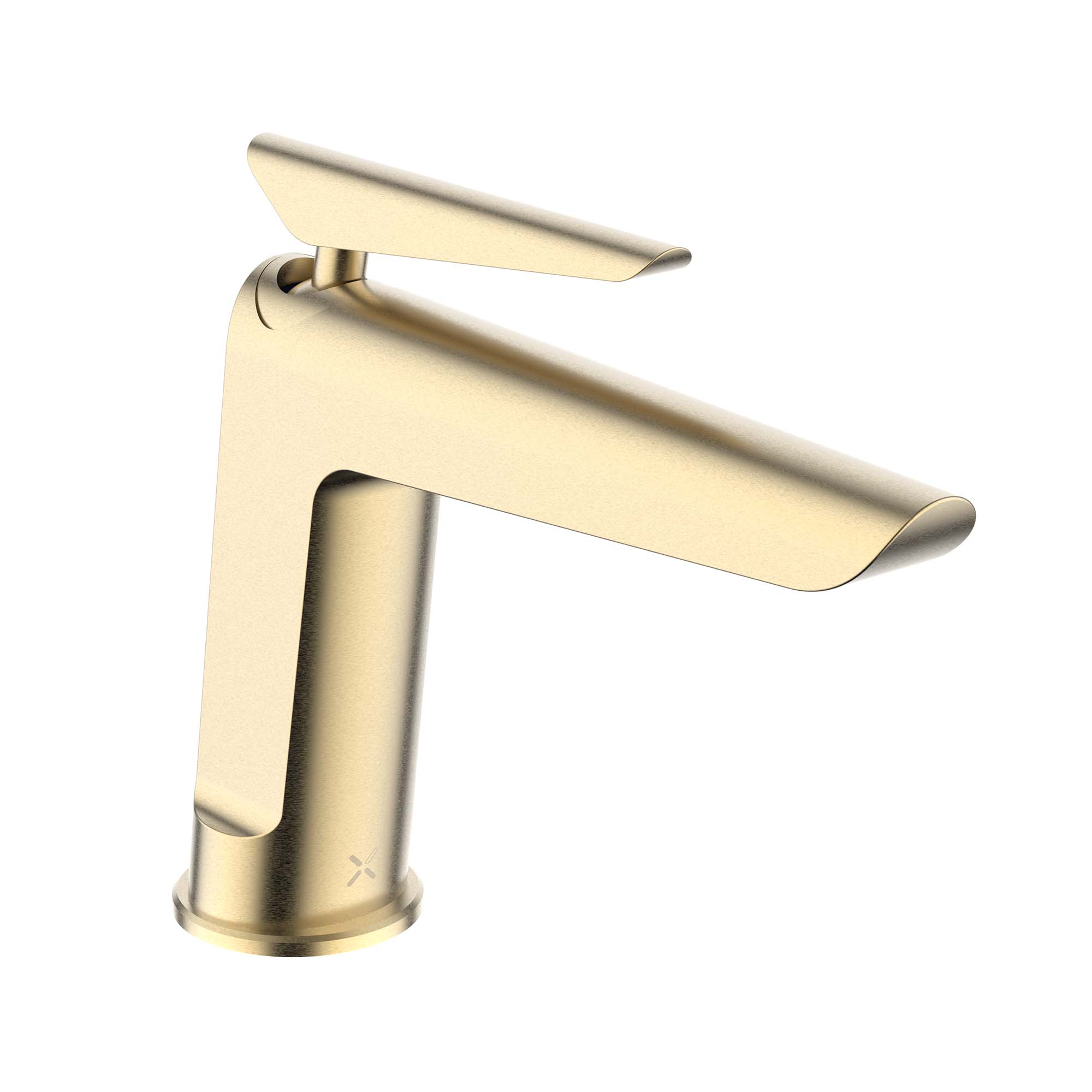 crosswater foile basin monobloc tap brushed brass